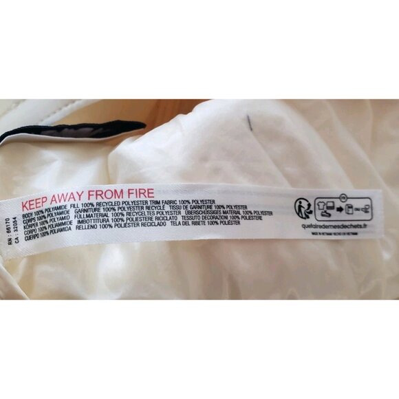 NEW FREE PEOPLE MOVEMENT PATRICIA PACKABLE PONCHO PUFFER COAT JACKET XS IVORY - Picture 10 of 11